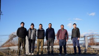 栃木に視察：夢農人メンバー、栃木の農家さんと記念撮影