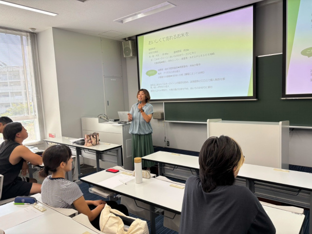 愛知工業大学経営学部にて、mama's農園の野田が講師を務めました。